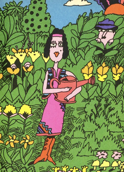 in love with these illustrations by larry bowser