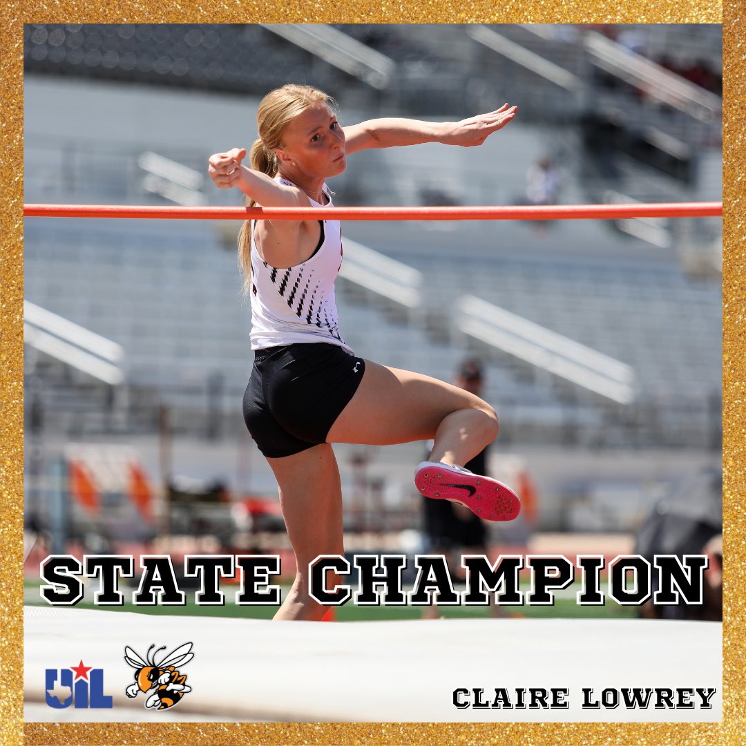 Rockwall ISD Sports Marketing (@risdathletics) on Twitter photo CLAIRE LOWREY IS A STATE CHAMPION 🥇 
#JFND | @RockwallTrack CLAIRE LOWREY IS A STATE CHAMPION 🥇 
#JFND | @RockwallTrack