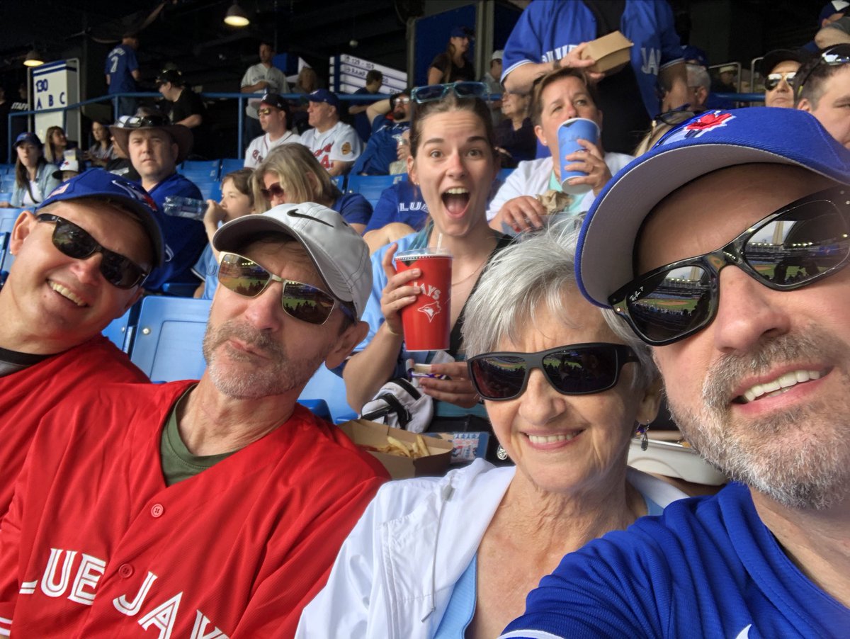 The brothers with our mother #happymomsdsy biggest blue jay fan ever