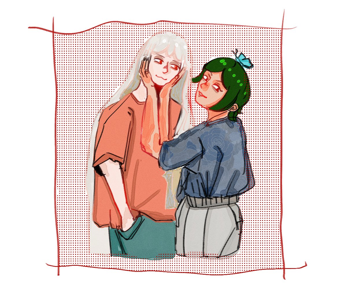 aethwer's tweet photo. michel/giselle! i missed gischel week this time because i was sick :(
#fatamoru #ファタモル #gischelweek https://t.co/hCYPuEwKB9