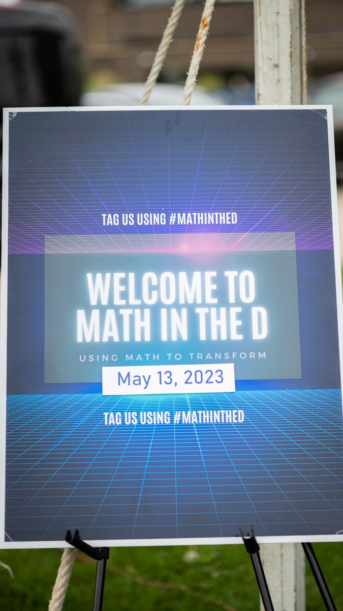 Detroitk12's tweet photo. Today our Mathematics Department created community and challenged us all to think beyond the textbook with today’s “Math in the D” Extravaganza!

#MathintheD #DPSCD #TheFutureIsRising #Detroit #MakeMathMatter https://t.co/n0nN1FuEGE