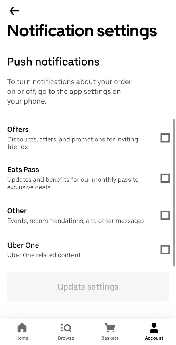 Hey <a href="/ubereats_uk/">Uber Eats UK</a>, how do I turn off this type of notification? I’ve turned off everything that the app allows me to.