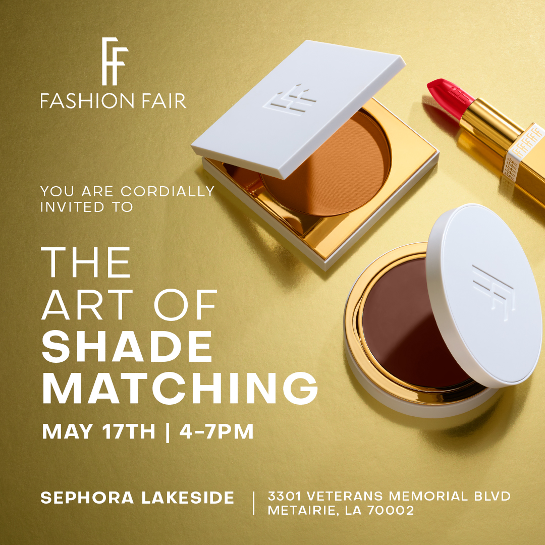 Meet Desiree Rogers, CEO of Fashion Fair and Ashanti Frank, Head of Sales at the Lakeside Sephora store in Metairie, LA. 

They will help you find your perfect foundation shade. Book your appointment today at fashionfair.com/pages/events

#FashionFairCosmetics #ArtOfShadeMatching