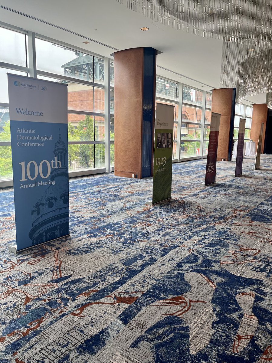 AtlanticDermADC's tweet photo. Don't forget to check out our posters displaying ADC history and past host locations in the Key Ballroom Foyer! https://t.co/ELsSpq2Y1d