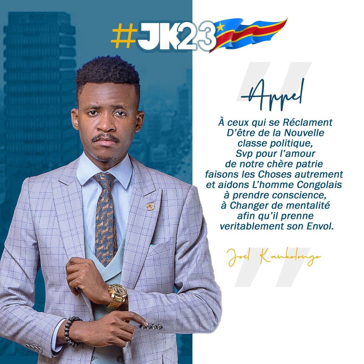 joel_kankolongo's tweet photo. Ceci est un appel Patriotique 🇨🇩🙏 @TopCongo @tele50_officiel @BosoloTv97 @politicocd https://t.co/olKFhfO48f