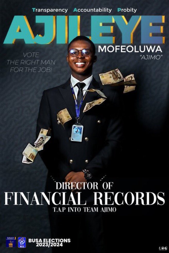 terrificprodigy's tweet photo. I don’t usually fw babcock politics but I need y’all to come through and Vote✅ AJILEYE MOFEOLUWA  for DIRECTOR OF FINANCIAL RECORDS.

AJIMO FOR DFR!!! 
Transparency, Accountability and Probity.
T.A.P Into Team AJIMO!!!
The man for the job. https://t.co/vWtHU8F04e
