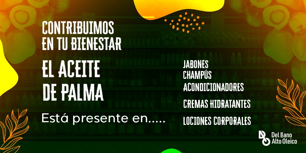 Nuestra satisfacción es ofrecer productos de calidad que contribuyen a tu bienestar 😃
-
#DAO #aceitedepalma #sostenibilidad #proteccionambiental #responsabilidadsocial #cultivoyproducciondepalma #agrocolombiano #desarrollocolombiano #aceitesaludable #sostenibilidadsaludable