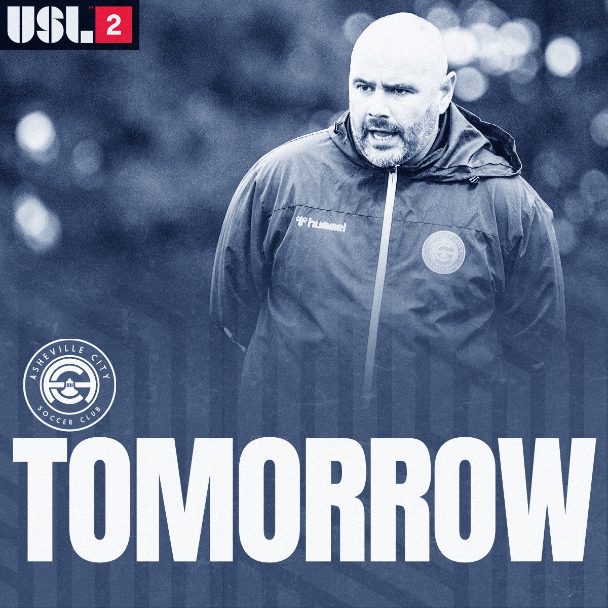AshevilleCitySC's tweet photo. What Coach says, goes. He expects you ALL to be in attendance tomorrow night 😤

🏠 ACSC
🆚 East Atlanta FC
📅 Saturday, May 20
⏰ 7:30 PM
🎟 https://t.co/JJceAkQJhL 
📍 Greenwood Field, UNCA

#Path2Pro | #BelongBelieveBeBlue https://t.co/8lF3P5Xcf9