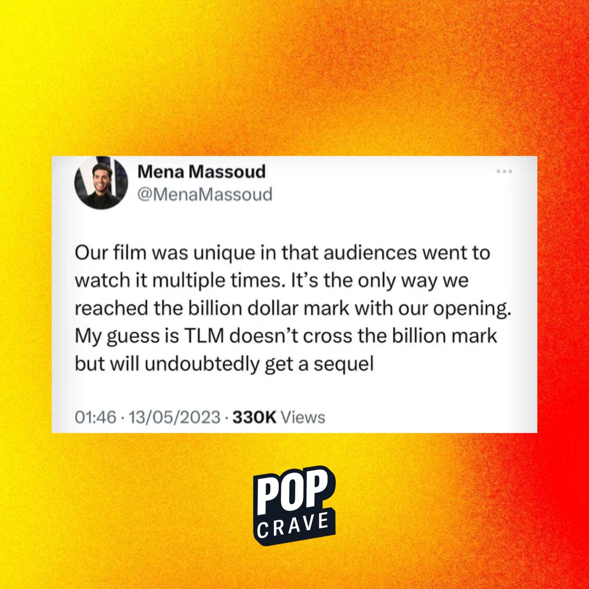 PopCrave's tweet photo. ‘Aladdin’ star Mena Massoud deactivated his Twitter account after receiving backlash for his Tweet about ‘The Little Mermaid.’ https://t.co/KFHuffOLZL