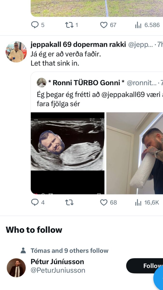 Er það bara ég eða líkist barnið hans jeppa <a href="/ronniturbogonni/">* Ronni TÜRBO Gonni *</a> smá?