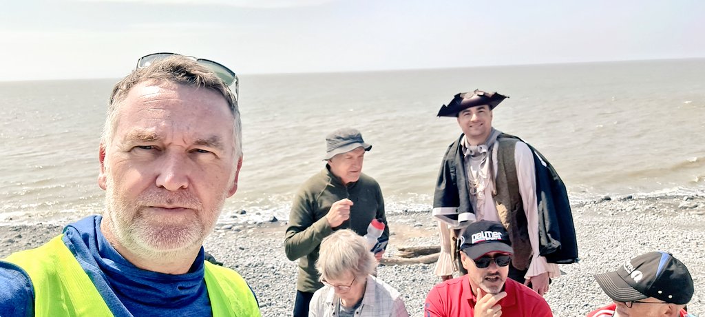 CTywydd's tweet photo. A big thank you to all who came along to my 2nd May Vale Walk today around Llantwit Major. A wonderful day! Coffee & bara brith from Piccolo Blu, history from Graham Loveluck-Edwards, great walking @WalesCoastPath and even a Welsh pirate! #swaninn @visitthevale #valewalks https://t.co/ZHkDBQZ2XE