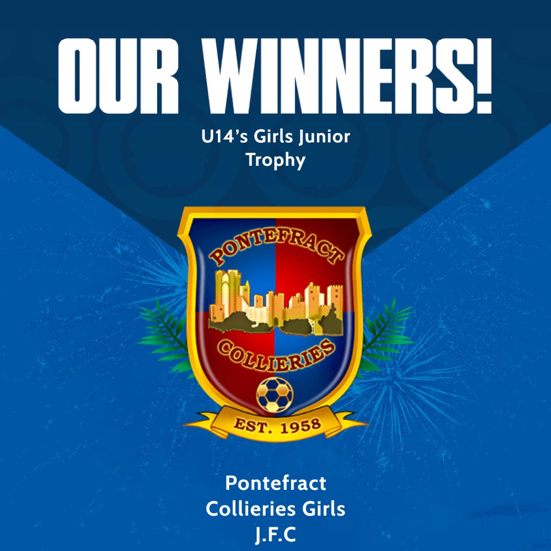 WestRidingFA's tweet photo. Congratulations to Pontefract, dominated early on and got the goals needed to win them the final. Managed to keep tingley at arms reach goals wise and win the U14's Girls Junior Trophy. https://t.co/iF2hdH82dR