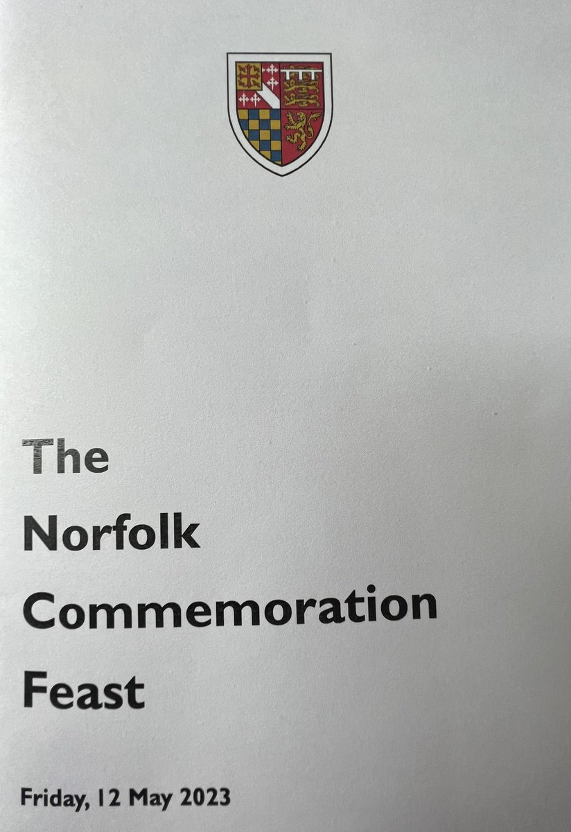 After our visit from the King to <a href="/whittlelab/">Whittle Laboratory</a>  I continued my week eating for the County 😊 - saying goodbye to the retiring Under Sheriff - Caroline Stenner: attending the <a href="/AngliaRuskin/">ARU</a> supporters dinner and finishing with the <a href="/StEdmundsCam/">St Edmund's College, Cambridge</a> Norfolk Feast - great to meet everyone.