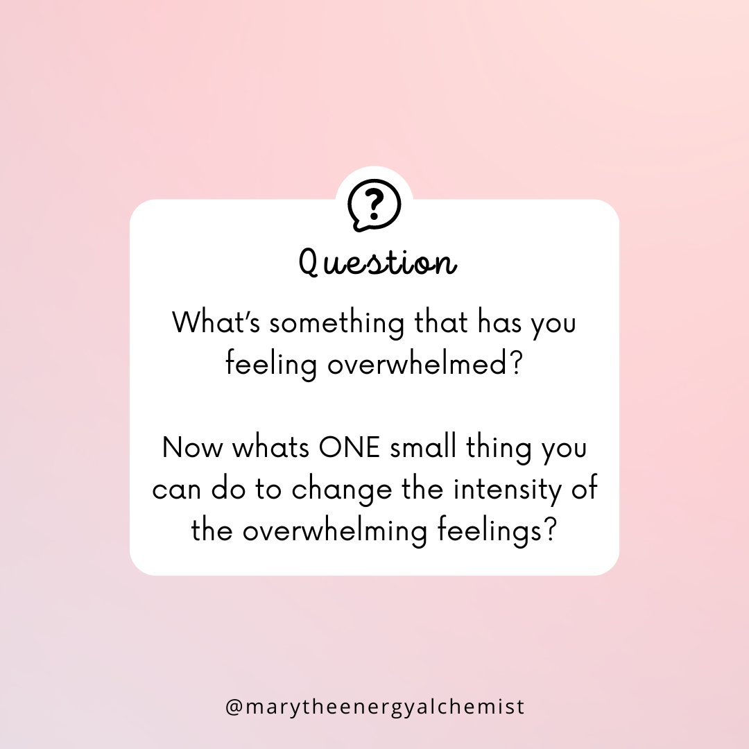 MplsHealthCoach's tweet photo. What’s something that has you feeling overwhelmed?

Now whats ONE small thing you can do to change the intensity of the overwhelming feelings?

Share in the comments >>>

#overwhelmed #overwhelmedmom #overwhelmedbylife #overwhelmedbusinessowners #shiftingoverwhelm https://t.co/ueJp4z7FlR