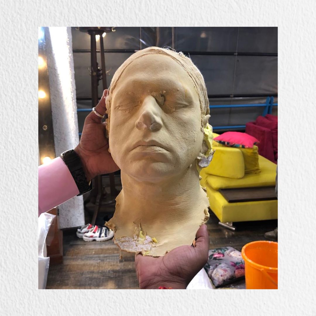 Prosthetic face mould for @sharibhashmi from the sets of Vikaram Veda
#makeupdesigner #makeupartist #movieset #worklife #movie #bollywood #BollywoodFilmCity #FilmCityMumbai #FilmCityVibes #BollywoodDreams #BollywoodLife #BollywoodLove #FilmCityDiaries #BollywoodGlamour