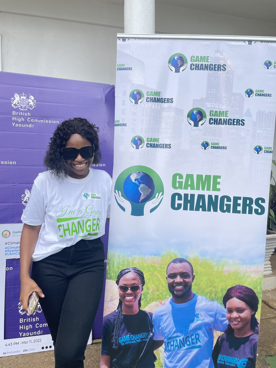 GameChangersrz's tweet photo. Yesterday, we were so pleased to collaborate with @UKinCameroon @CanadaCameroon, and NAMé Recycling to commemorate #earthday2023
This was marked by a #WalkandClean activity in Yaounde and the launch of the #GreenNetwork
Join us as we continue to serve as environmental stewards. https://t.co/r5TRKiReDQ