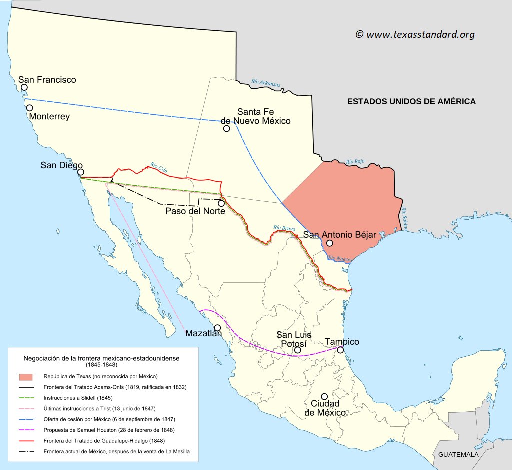 mae_rusia's tweet photo. ☝️ América Latina sigue siendo la principal región de intervencionismo estadounidence.

⚔️ #TalDíaComoHoy en 1846, a consecuencia de sus pretensiones expansionistas, EEUU declaró la guerra a México y luego anexó más de la mitad del territorio mexicano.

🔗 https://t.co/JQWeFP3Spq https://t.co/NecOrcazvo
