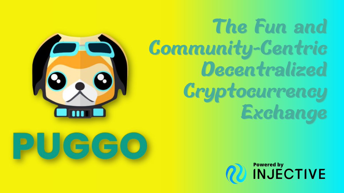 AlexCryptorat's tweet image. 1/6🧶🐀
Introducing @puggocoin 🐶: 
The Fun and Community-Centric Decentralized Cryptocurrency Exchange!
#Puggo is powered by the @Injective_🥷 blockchain, offering a non-intimidating platform for crypto trading. Let&apos;s dive into its exciting features! ⬇️
#PoweredByInjective…