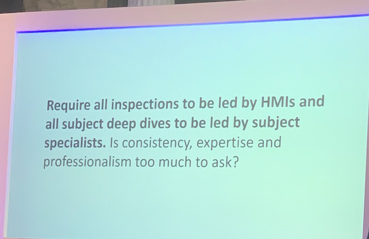 This seems logical! Naively, I thought this was already the case (have not done an Ofsted inspection yet) #haconf2023