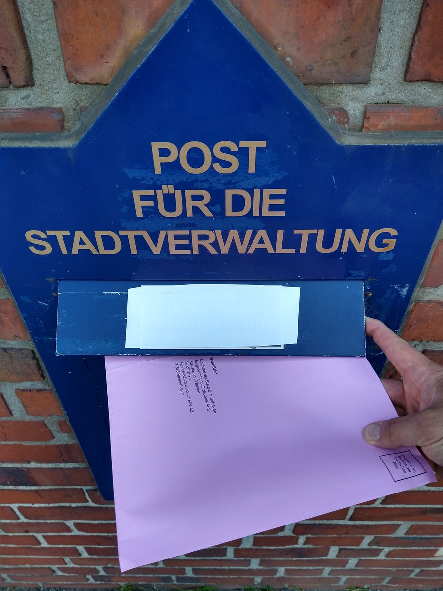 Meinen Stimmen gegen Rechts <a href="/Hackepete/">Hackepeter</a> #wahl23 done!