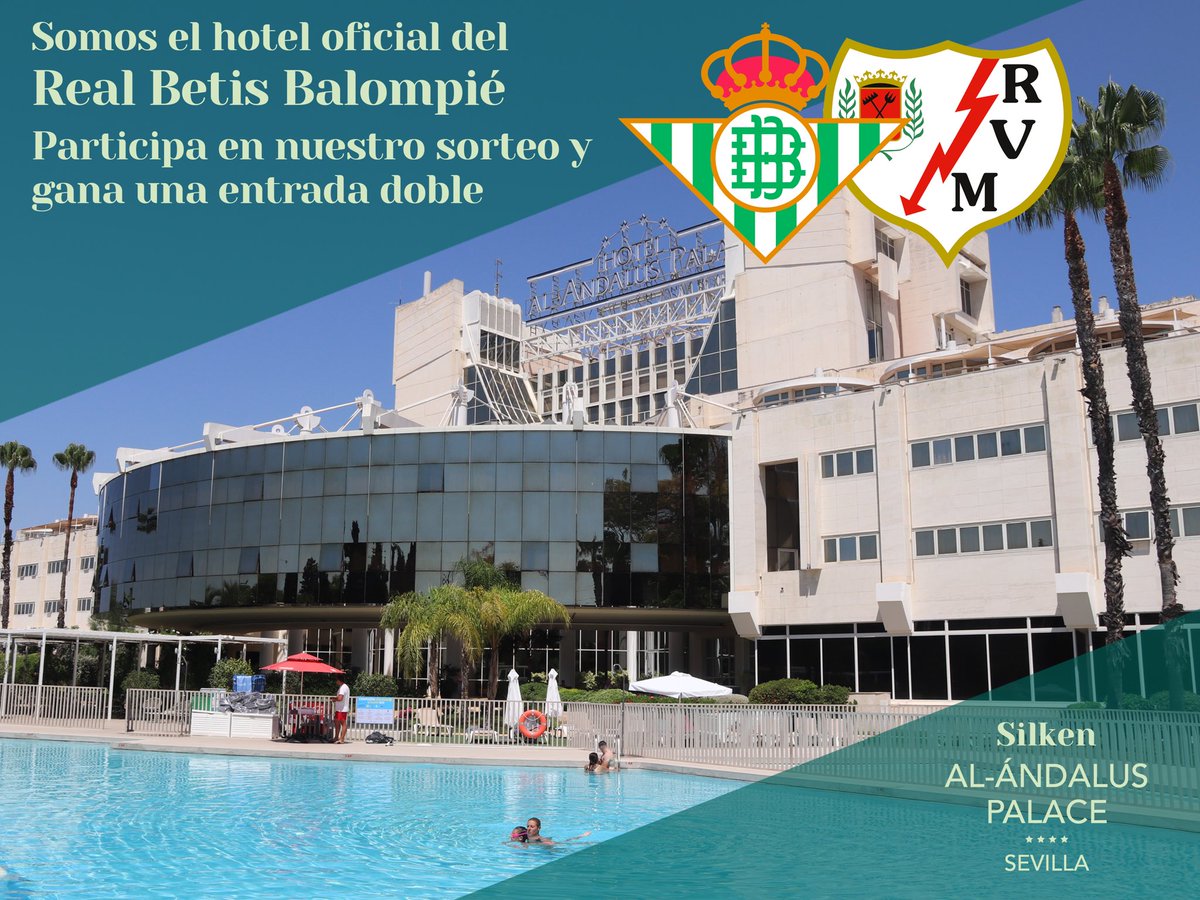 SilkenAlAndalus's tweet photo. 📣Somos el #hotel del #RealBetis y sorteamos una entrada doble para el partido del lunes entre nuestros seguidores. ¡Para participar síguenos y haz retuit! El lunes a partir de las 11:00 hacemos directo en Instagram para el #sorteo ⚽️ #DíadeBetis #realbetiespanyol #sevillahoy https://t.co/pSbETflUrl