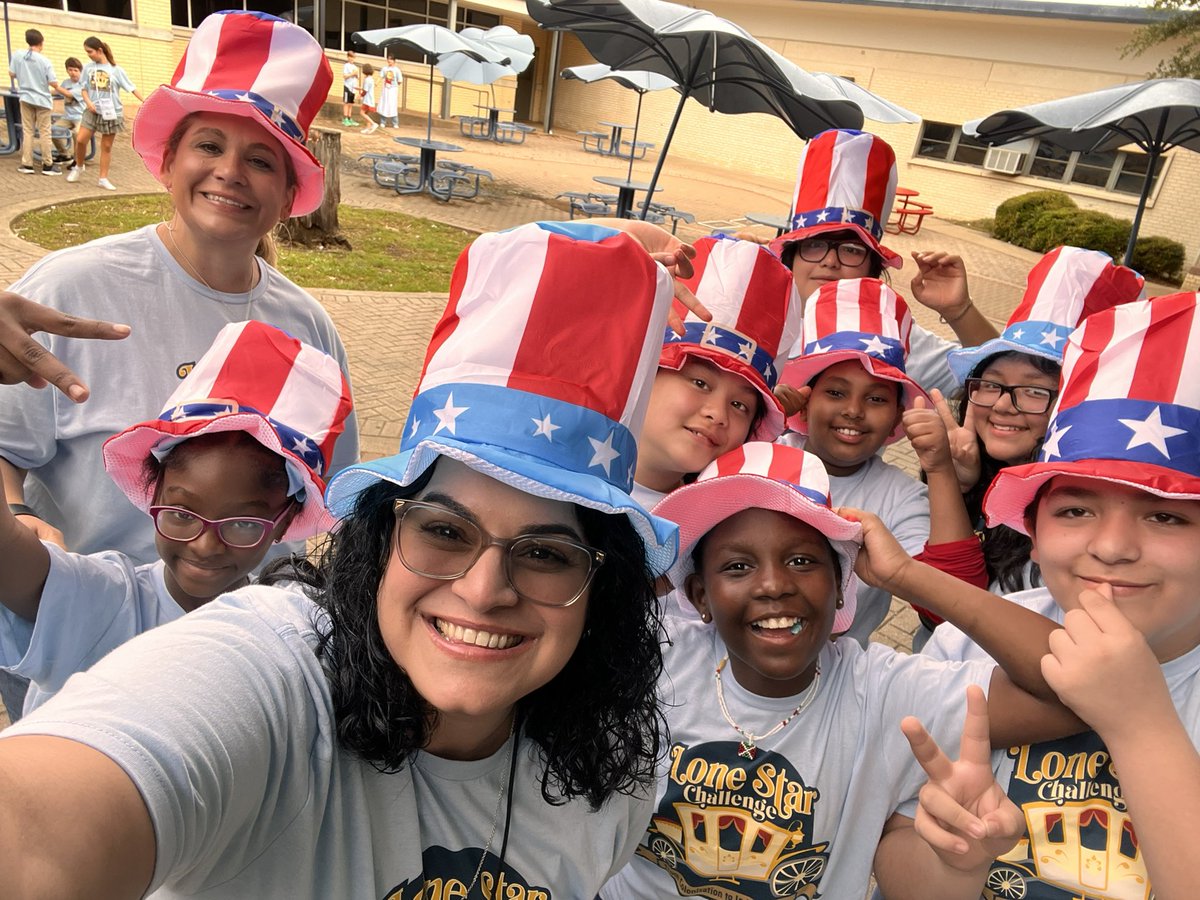 JackieMarieRod's tweet photo. @GWTruett is gearing up for a great day at The Lone Star Challenge!! 🐯💙💛🇺🇸 #Fever1793 #itsatigerthing @CoachCarlaP @disdactivities @DanforDISD @ACEDallasISD @PrincipalBernal @TeamDallasISD https://t.co/0258SN3Duy