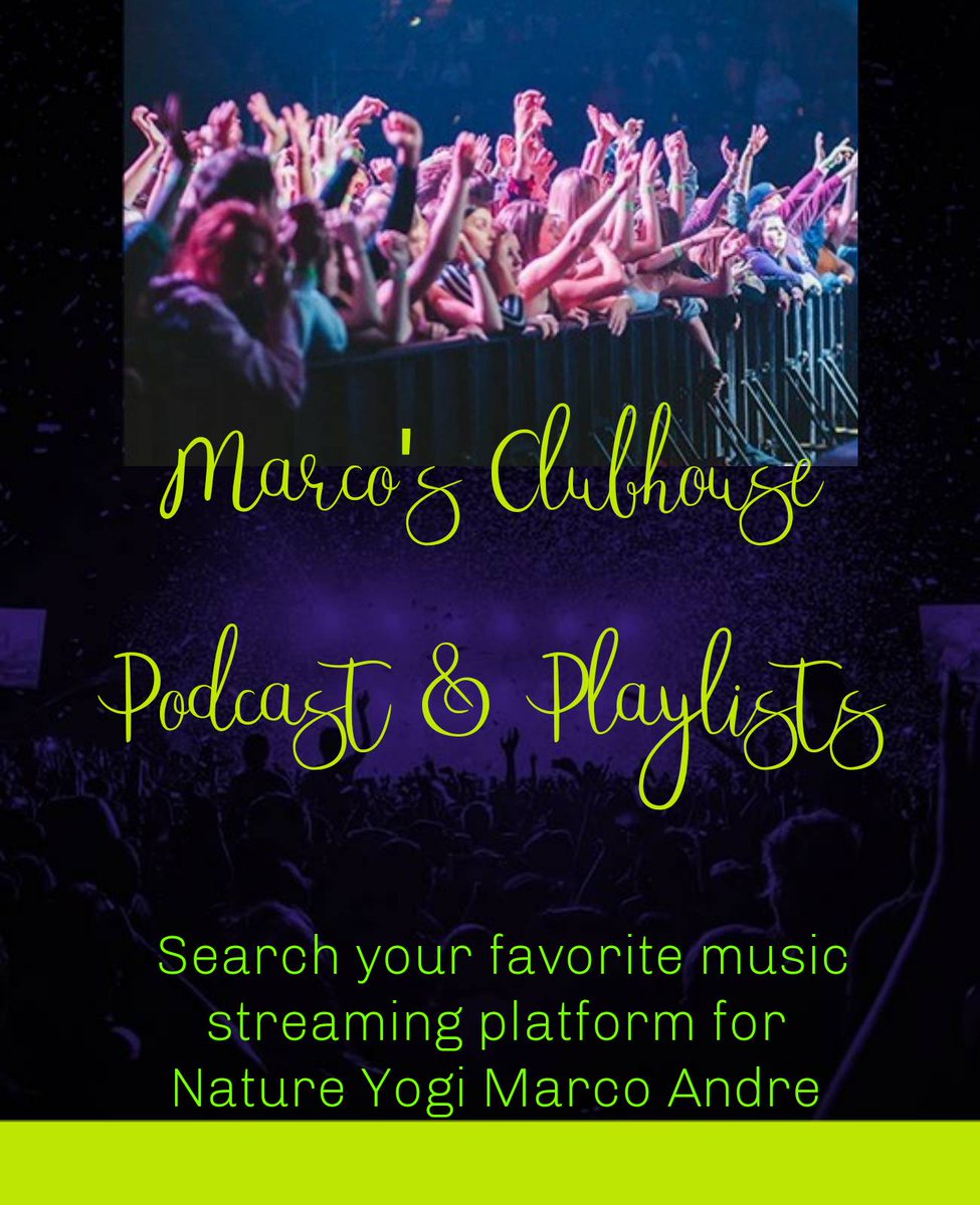 Check out my #podcast Marco's Clubhouse @anchor @spotifypodcasts

anchor.fm/nature-yogi-dj…

#EDM #housemusic #trancemusic #chill #study #spotifypodcast
#soundtrack #Mindfulness #fitness #workout @rtItBot @mindsmusicpromo @MuseBoost @rt_beam @BlackettPromo @EdmDutch @SpotifyRT #fit