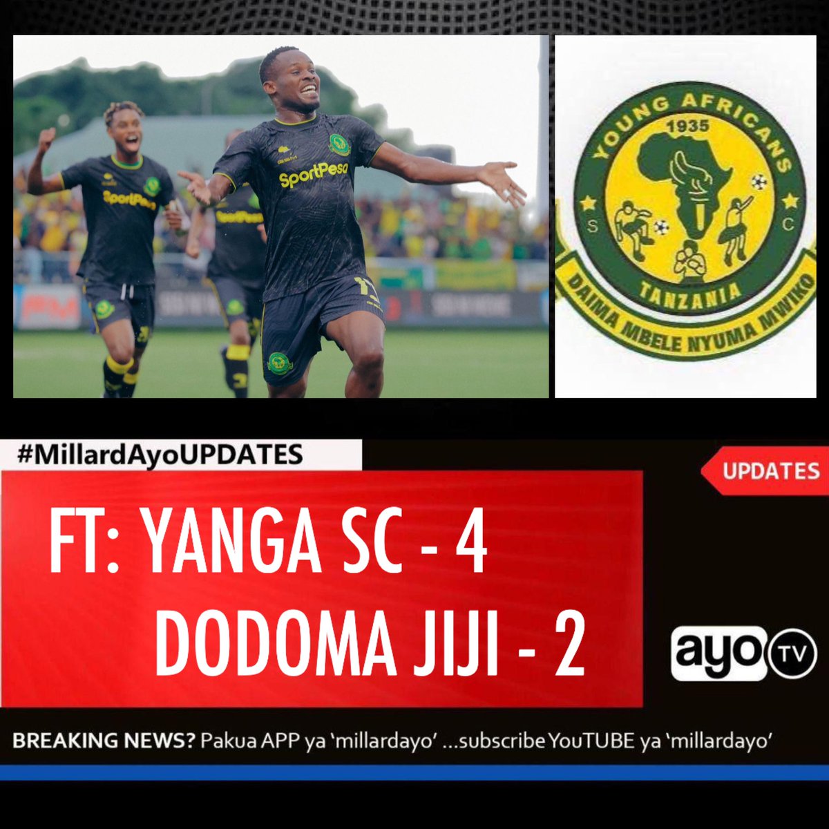 Watu wa Yanga jitambulisheni kwa RT yenye hadhi ya nyota nne tafadhali… (Musonda 39’ Mudathir 71’ 90+4’ Farid 88’) (Opare 60’ Karie 67’)