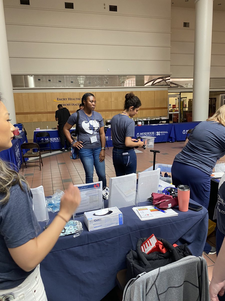 helensdtr's tweet photo. Emory 10K Women Project supporting the Greenbriar community &amp;
#NC100BWMAC #2023Healthfair https://t.co/JcjU73R9vI