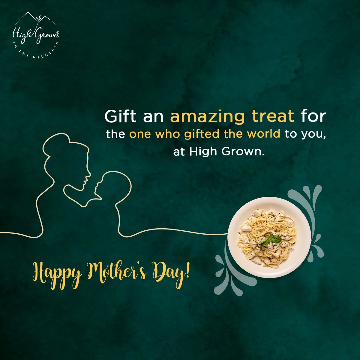 Gift an amazing treat for the one who gifted the world to you, at High Grown. Happy Mother’s Day!
#happymothersday #mothersday #mothersday2023 #cafe #restaurant #kotagiri #restaurantfood #foodaddict #cafetime #goodeats #instagood #forkyeah #italianfood #nomnom #restaurantmenu