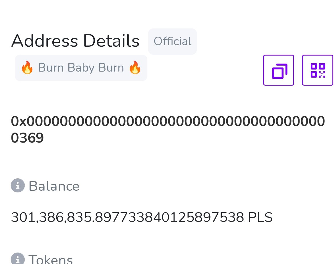 K4KCrypto's tweet photo. Check this out 👇
https://t.co/fklxgqPrrH…
This is the auto-burned address for the first 4096 #Pulsechain Validators Rewards.

So far it has burnt over 300,000,000 PLS Rewards in less than 24 hours! 🔥
        🚨 HYPER-DEFLATIONARY🚨

Address name is 🔥Burn Baby Burn🔥
Follow @K4KCrypto for the secrets