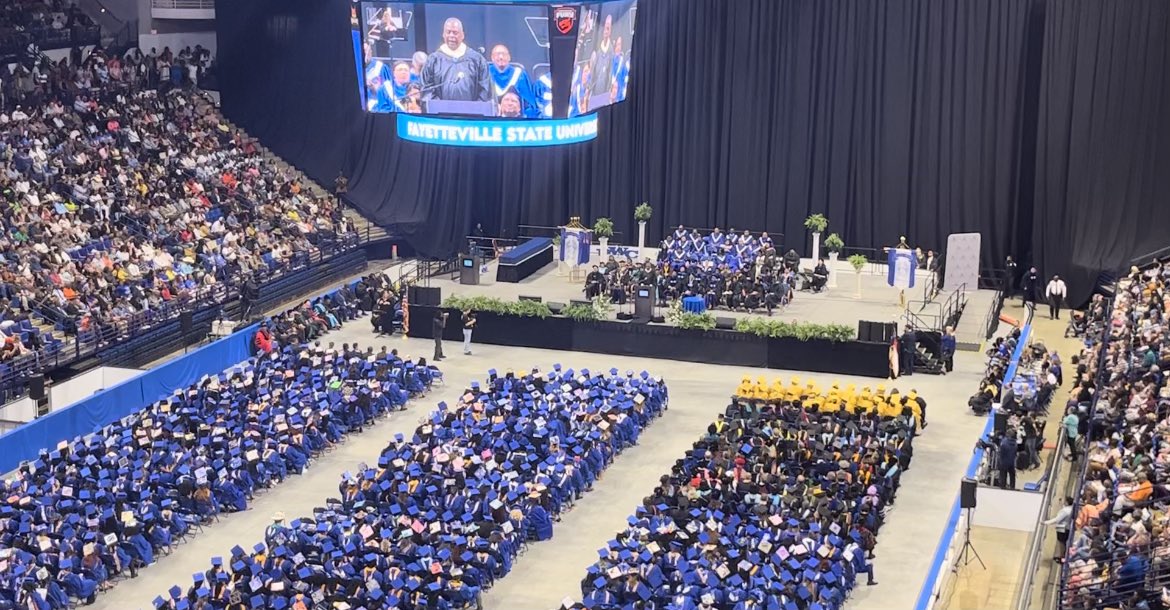 SecDefAustin's tweet photo. Congratulations to the @uncfsu class of 2023! https://t.co/ofXOlrxh9X