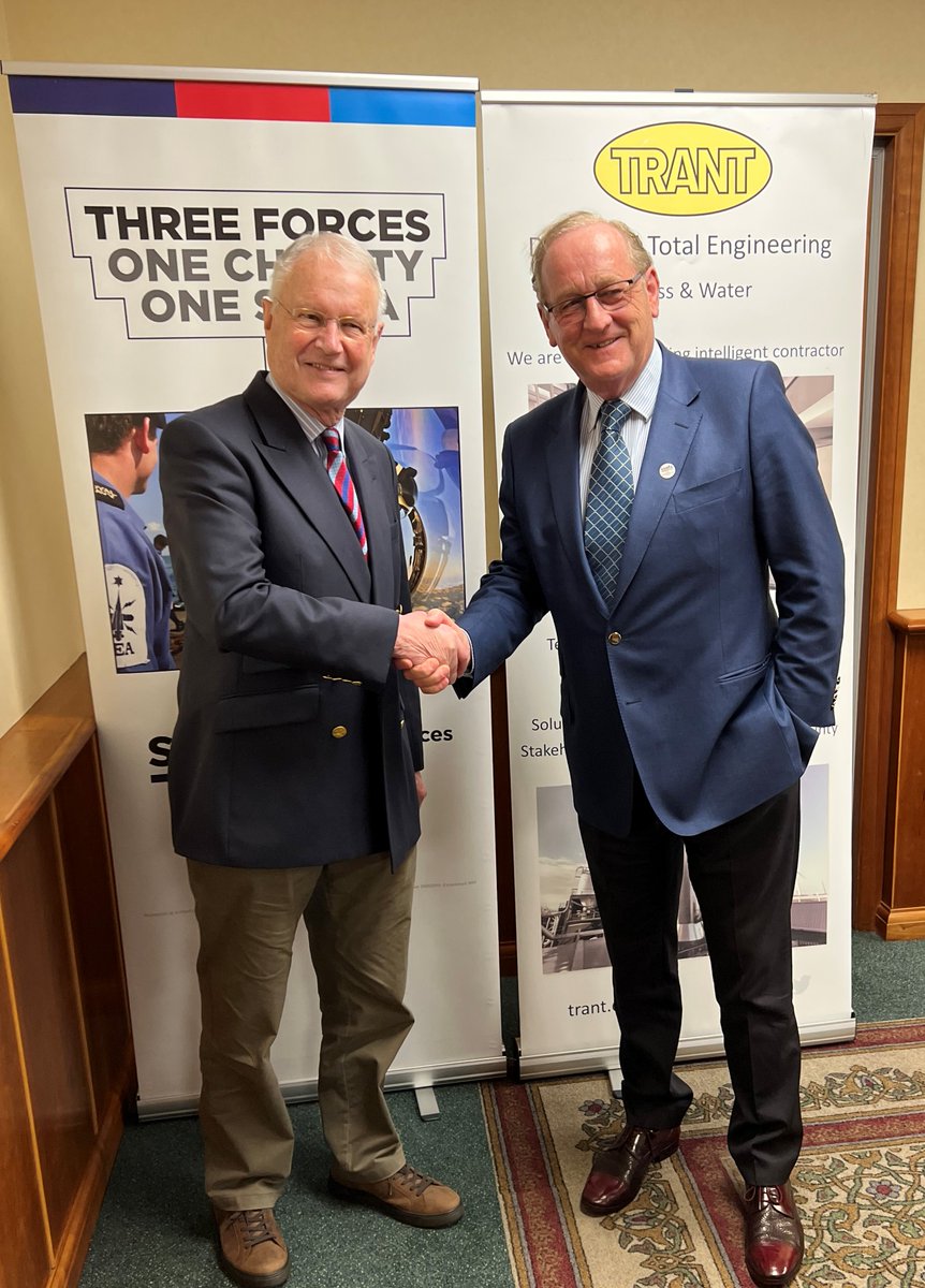 SSAFAHampshire's tweet photo. Mike Sibbons, Chair @SSAFAHampshire and Patrick Trant, Chair of @Trant_Eng  We learned some of the fascinating history of @Trant_Eng including work with @DefenceHQ @mod_dio and many others.  Patrick is keen to support @SSAFA - we really look forward to working with Team Trant! https://t.co/hwlmh76bOv
