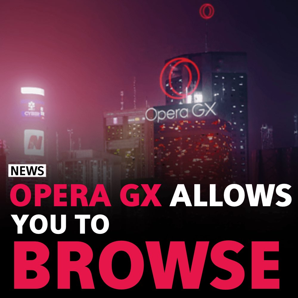 Opera GX tweet media