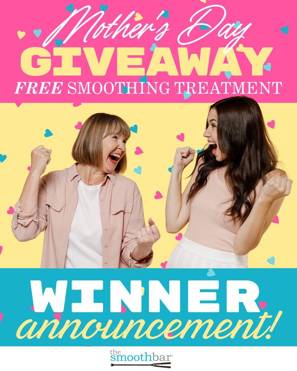 TheSmoothBar's tweet photo. 📢 #GIVEAWAY #WINNER #ANNOUNCEMENT! 🎉 Congratulations to @criticacoomar who tagged her mom @cringeycritic! She has won a completely FREE hair smoothing treatment from #TheSmoothbar! ✨ FOLLOW US on Instagram to enter future Giveaways! https://t.co/8WSgWgkdiG
