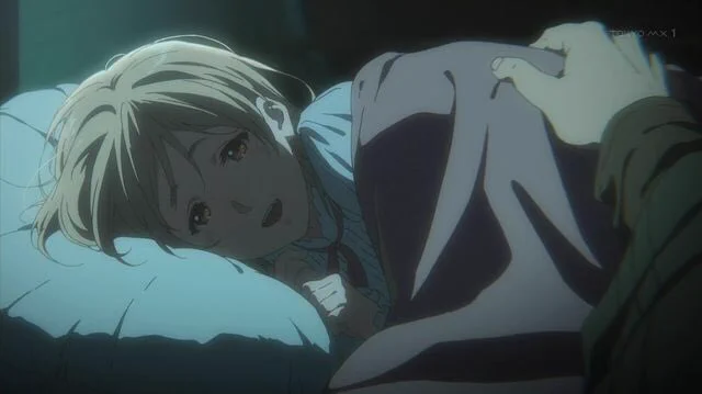 #お前らガチ泣きしたシーン晒せよ ヴァイオレットエヴァーガーデン7話 作家の思い出の中の娘は幼い歯掛けの子供の姿なんだけど実際はもうちょっと成長した上でボロボロに衰弱して死んでいた。 でも最後に目の前に現れたのはさらに成長した元気な姿で、ずっと父親を見守っていたんだと思うと涙腺崩壊