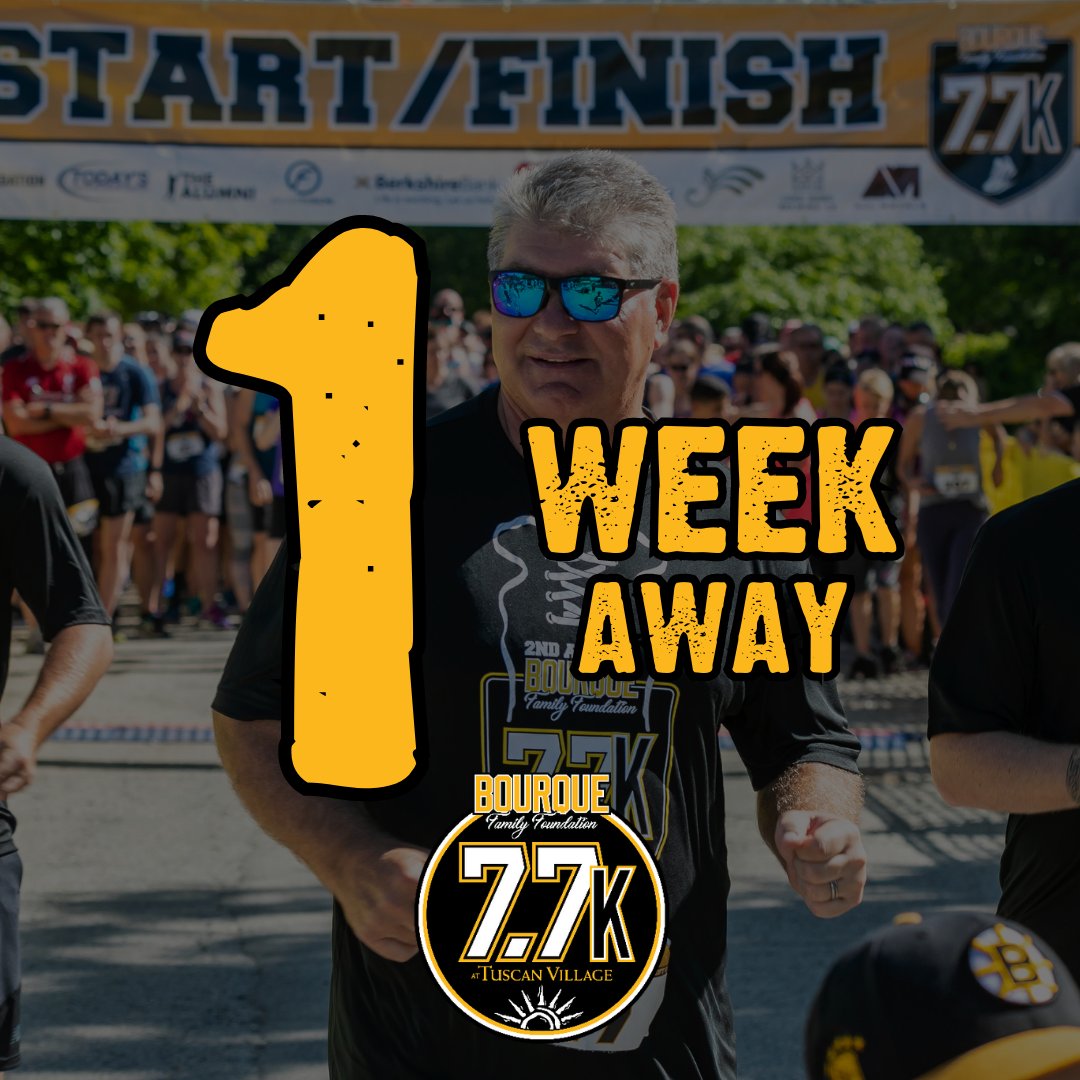 We are officially one week away from our annual 7.7k road race at Tuscan Village in Salem, NH!! Have you got the chance to sign up yet? If not, now is your chance! We are so excited to see you all there!! 🏃🏃

Sign up now using the link below!!

raceroster.com/events/2023/73…