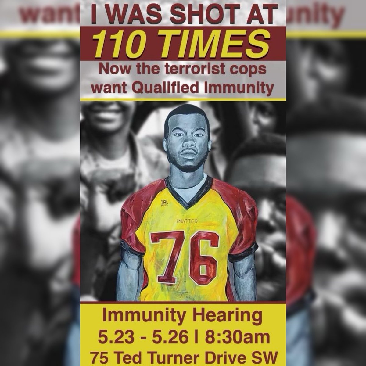 .#Atlanta needs to show up and support the family of #JamarionRobinson. #qualifiedimmunity needs to end. #KILLERCOPS #ACAB #StopCopCity