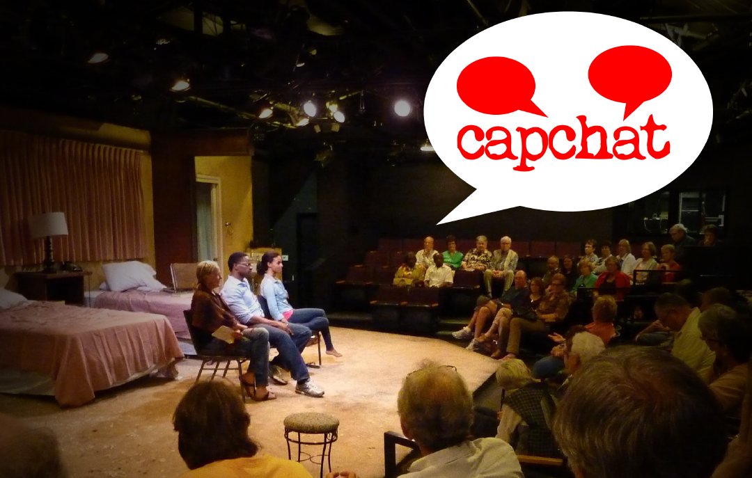 capstage's tweet image. Join us for our first #CapChat for THE HOMBRES, Sun. 5/14! Our CapChats, or Q&amp;amp;As, expand on your theatre-going experience with stimulating conversations with the production’s artists. capstage.org/capchats/ | #capstage #sactheatre #sacramentotheatre #sac365 #exploremidtown