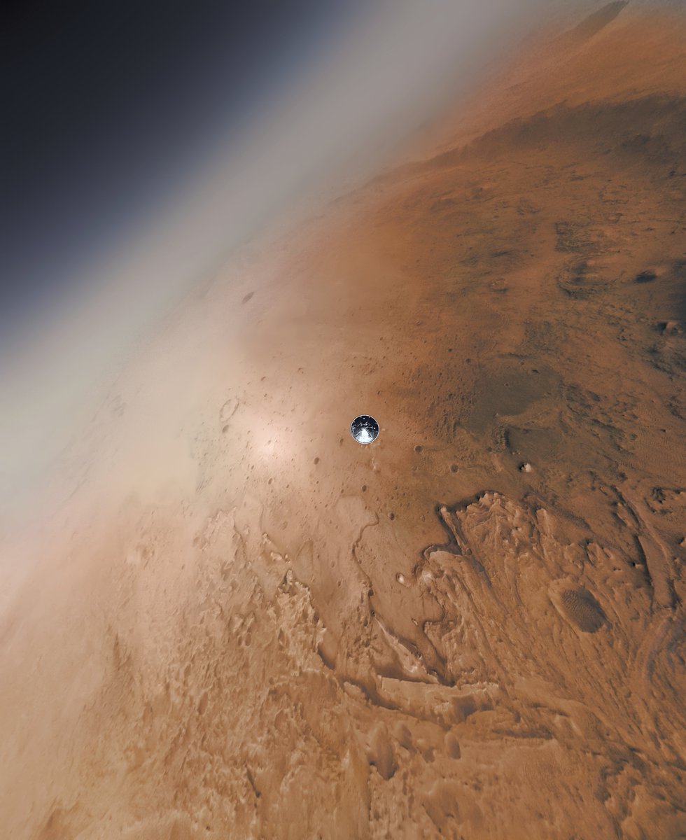 Landing on Mars - Jezero Crater - @NASAPersevere 

Full size image: flic.kr/p/2oA8d1p

The image has been colourised using the awesome mosaic processed by @stim3on (flic.kr/p/2ozrqnk)

#Mars #Space #Mars2020
Credit: NASA/JPL-Caltech/Simeon Schmauß/AndreaLuck