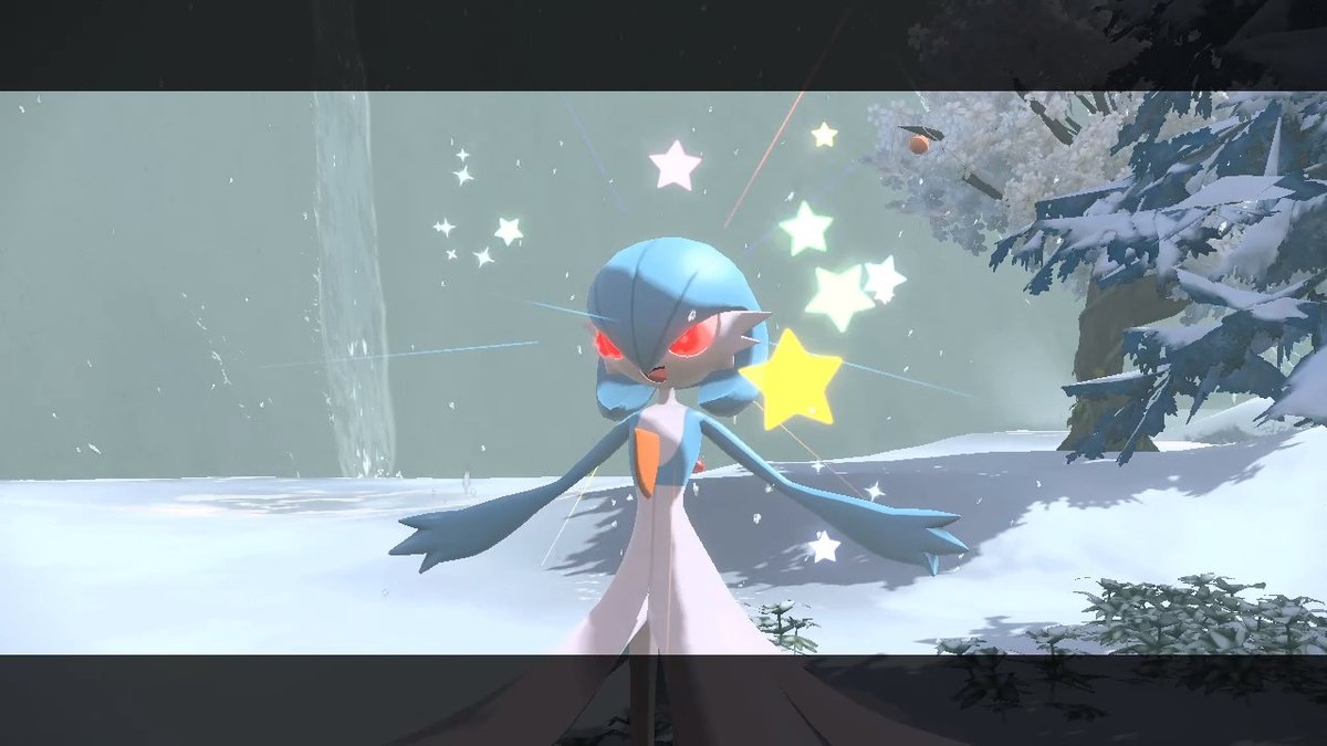 Shiny Alpha Gatdevoir
#NintendoSwitch #PokemonLegendsArceus 
#ShinyPokemon