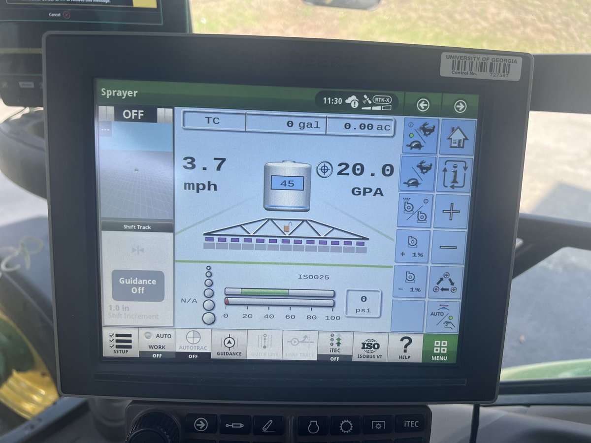 AU_PrecisionAg's tweet photo. Stand counts in cotton, testing and troubleshooting new research sprayer, fertilizer application for more cotton plant next week and some good rain to wrap up the day!! #fridayintifton #research23 #teamwork @UGAResearch @UGA_CollegeofAg @UGATifton https://t.co/Q5wlPWAMzG