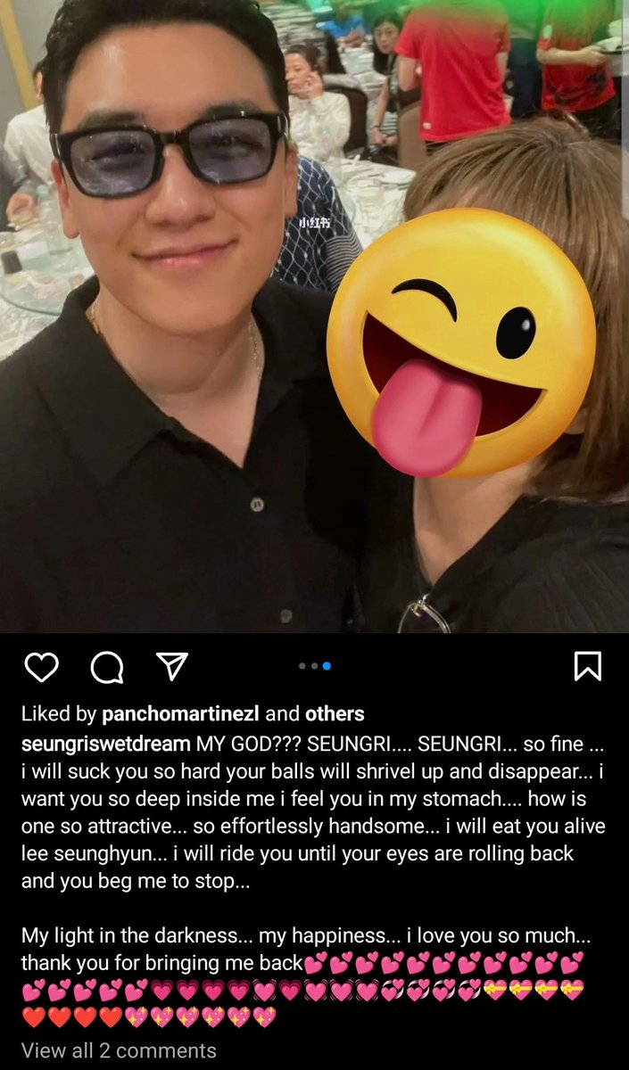 NyongtoryPanda_'s tweet photo. Whoever still follows this faker on IG or twitter please unfollow me. I'm so done with her! Not enough of being disrespectful towards hyungs, but her caption is disgusting and disrespectful towards Seungri too. You treat Seungri as if he's a p*rn star!!! 🤮🤮🤮 https://t.co/TMilaB7var