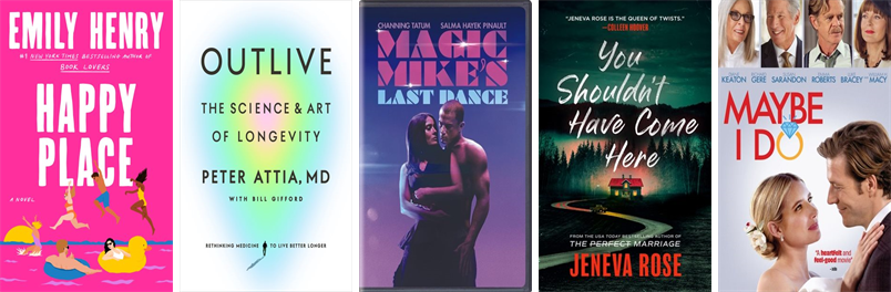 This week the Lawrence Library has 60 new books and two new movies.  New items include Happy Place and Outlive. wowbrary.org/nu.aspx?p=9212…