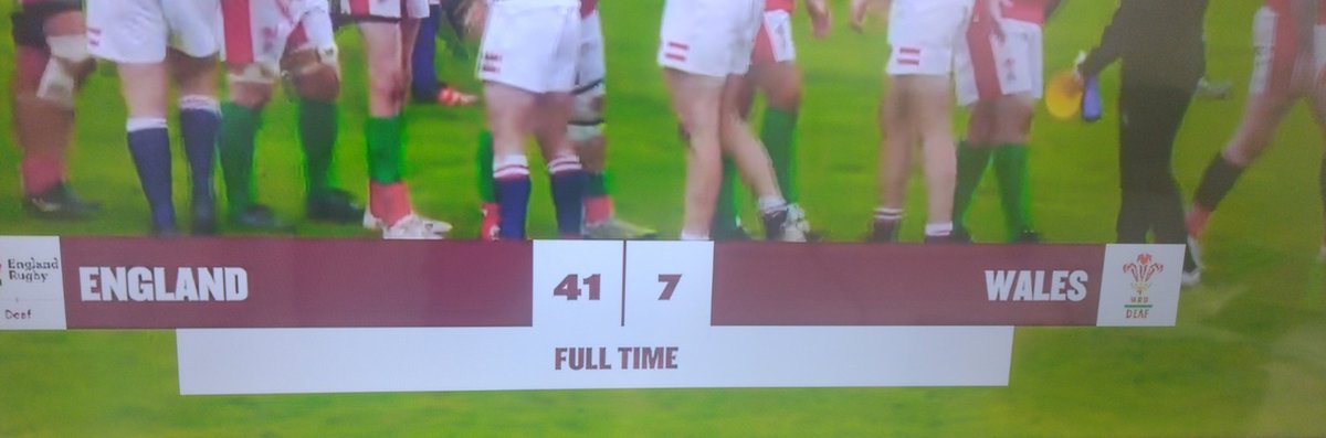 Great to see on a Saturday afternoon, well done to everyone involved at <a href="/deafrugby/">England Deaf Rugby Union (EDRU)</a> #silentrugby