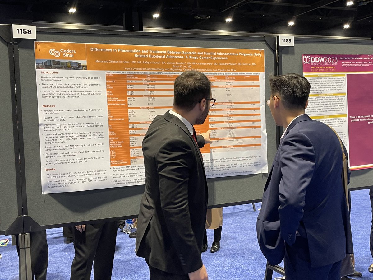 OthmanHelou's tweet photo. Grateful for the opportunity to present our research work at #DDW2023.
Thankful for the support of my mentors, colleagues and friends. @SriGaddamMD @CedarsSinaiMed @YazanAbboudMD @AdvaniRashmiMD @DrRandhawa_ 
Excited for the upcoming chapter @YaleSurgRes https://t.co/FUjEz5CIUU