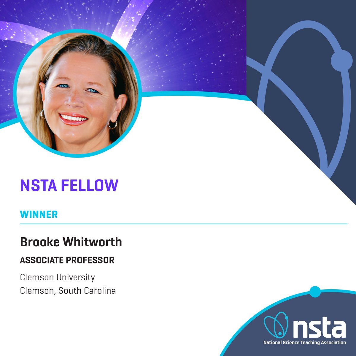 🎈🎉 Massive congrats to Brooke Whitworth who was honored this past March at #NSTA23 Atlanta, for winning the #NSTA Fellow Award!
#STEM #SciEd #Education #Teacher