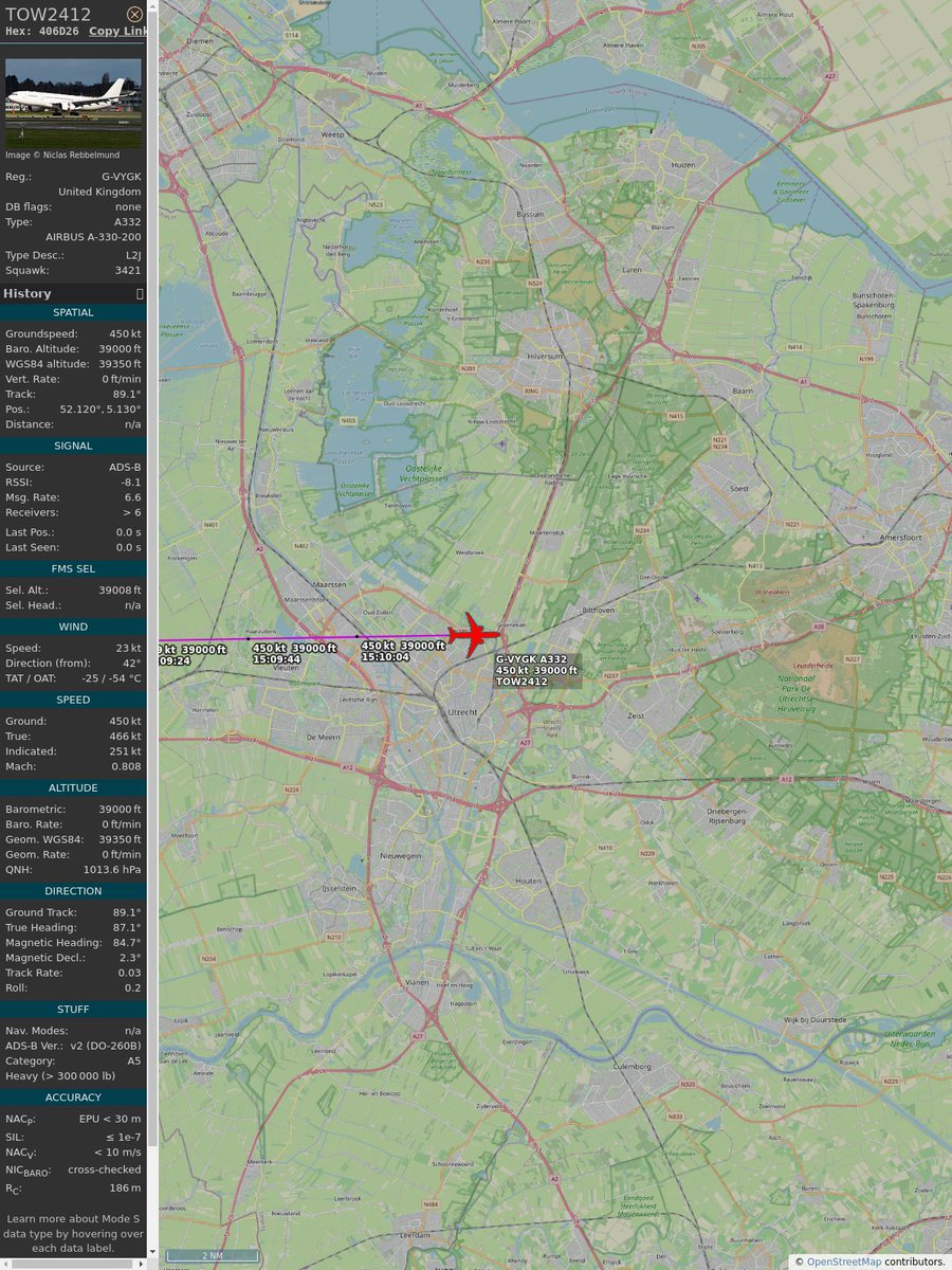 #PlaneAlert ICAO: #406D26 Tail: #GVYGK Flt: #TOW2412 
Owner: #AirTanker
Aircraft: #Airbus A330-243
2023/05/13 17:09:54
#A332 #Civ #Tanker #Air2Air #TigerTokens #HiredGun airtanker.co.uk 
globe.adsbexchange.com/?icao=406D26&s…