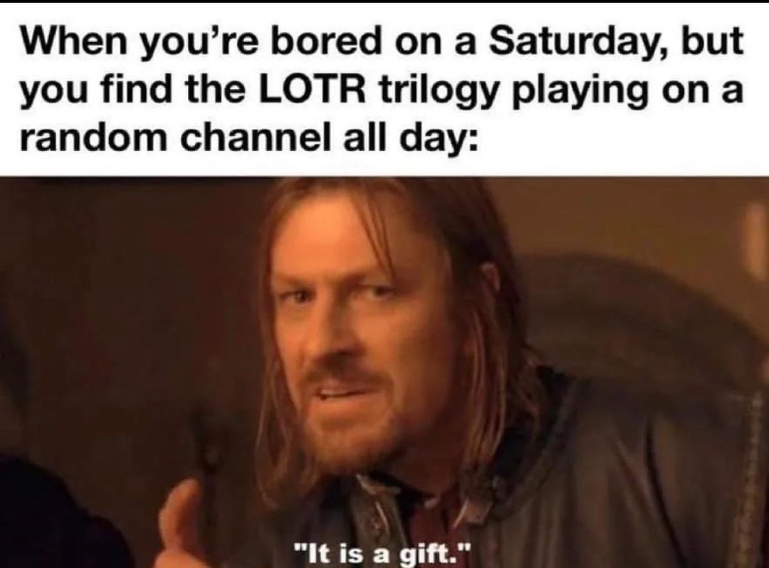 FearOfTheDuck74's tweet image. Lmao 😂 🤣 it's a sign but I won't start it today 😅 maybe tomorrow lol🤭🤭🤭🤭🥰 I don't care that I only watched it 2 weeks ago..it's how I roll mate😂🧝♂️🧝♀️🧙♂️💫 I fookin luuurve itttt 🥹🗡
#nerds #nerdvibes #LOTR #lotrtrilogy