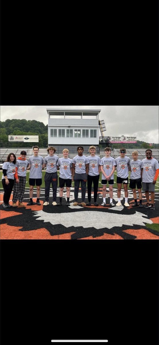 FootballIronton's tweet photo. Fighting tiger Nation:

Let’s wish Good Luck to this group of athletes that qualified for todays Junior High State Track and Field Championships in Columbus, OH.

The Fighting Tigers will compete in:

100m
200m
4x100relay
4x200relay
4x400relay 

Bring home the 🏆…

#TigerFAST 🐅 https://t.co/aQEGA3HR0e